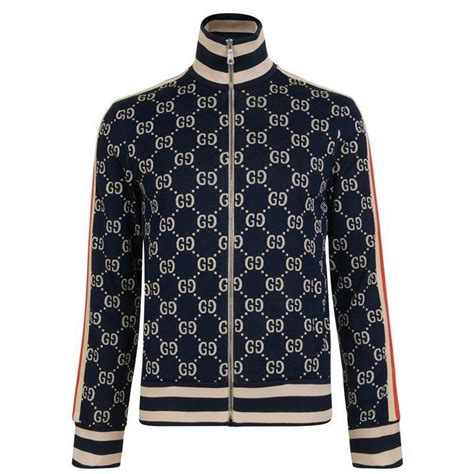 men's navy Gucci jacket